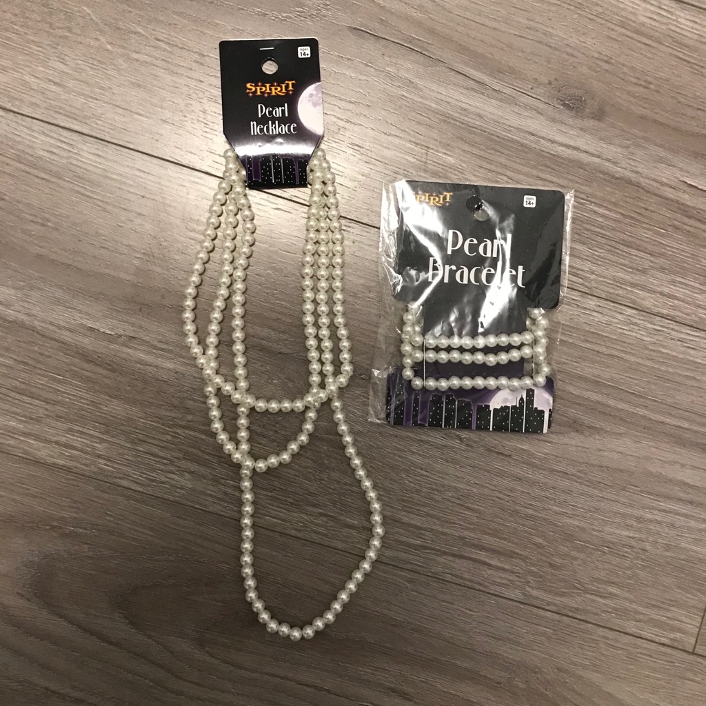 Faux Pearl Necklace And Bracelet